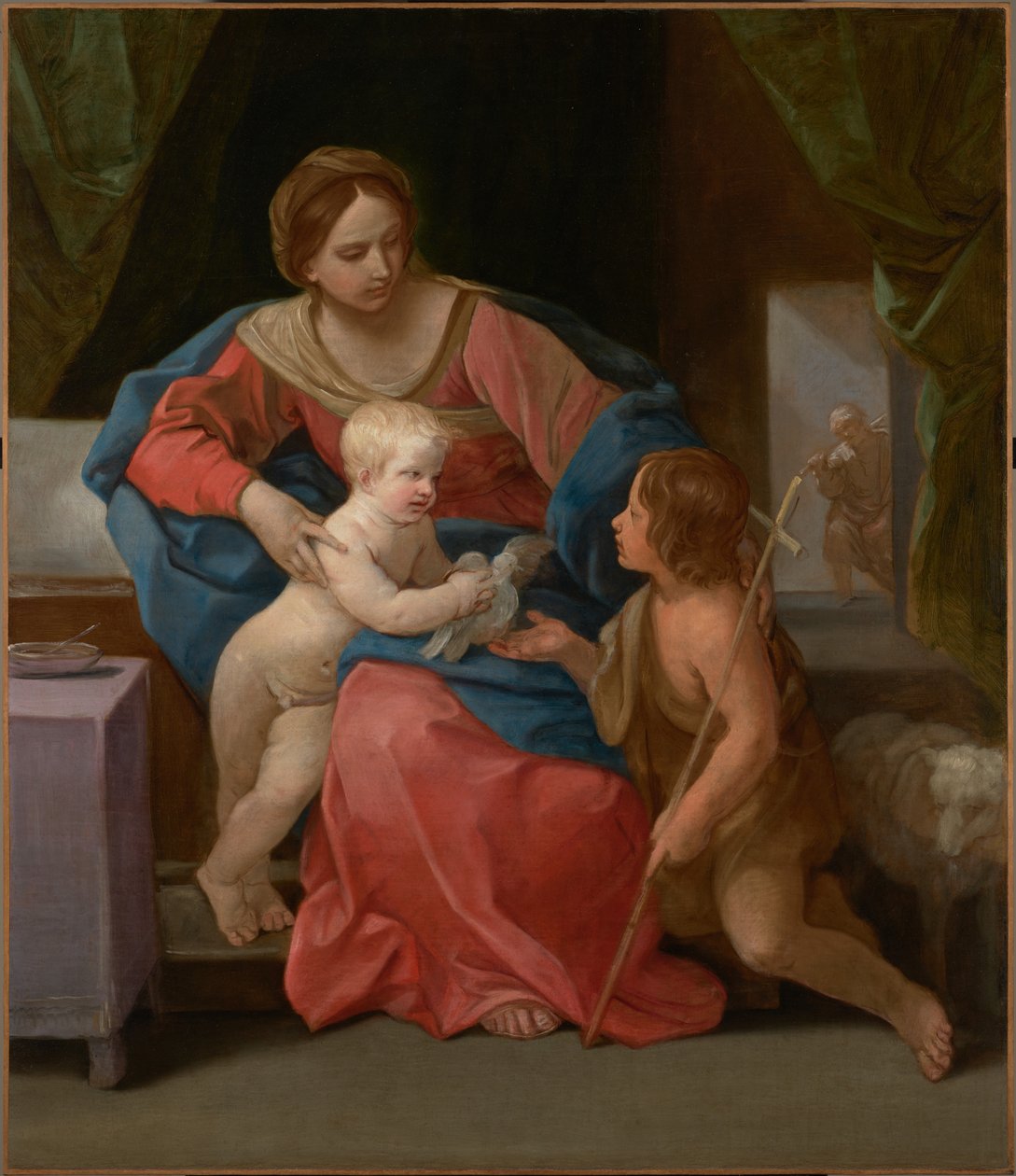 Neitsyt ja lapsi sekä Johannes Kastajan kanssa tekijältä Guido Reni