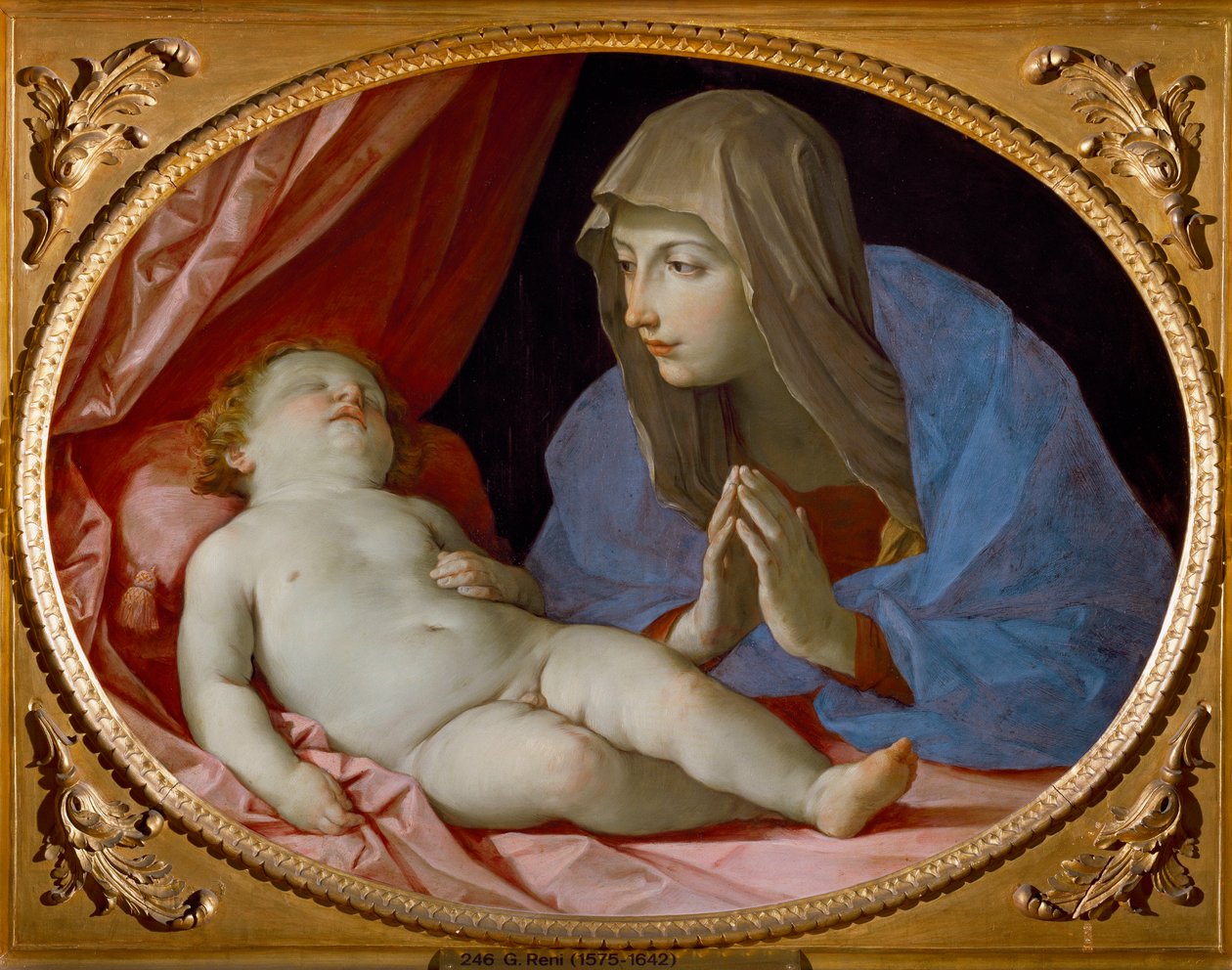 Neitsyt ja nukkuva lapsi (maalaus tekijältä Guido Reni