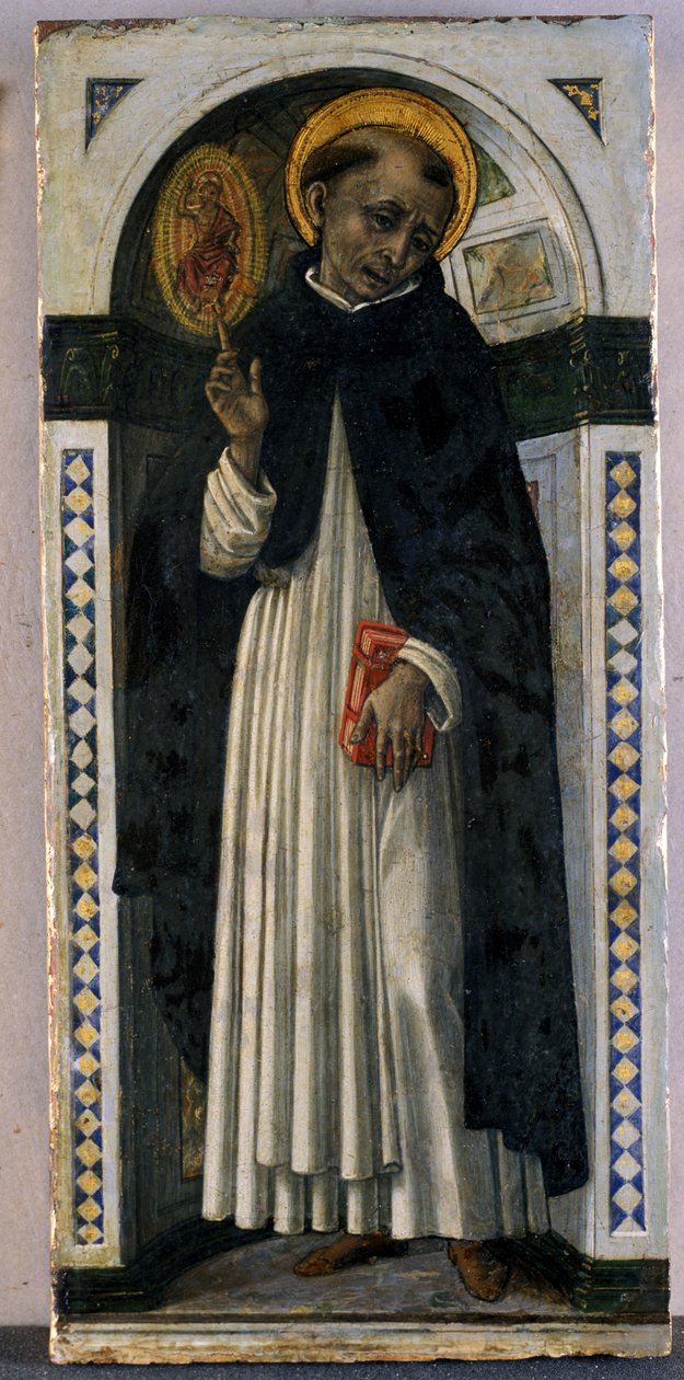 St. Vincent Ferrer, n. 1500 (tempera puulla) tekijältä Guidoccio di Giovanno Cozzarelli