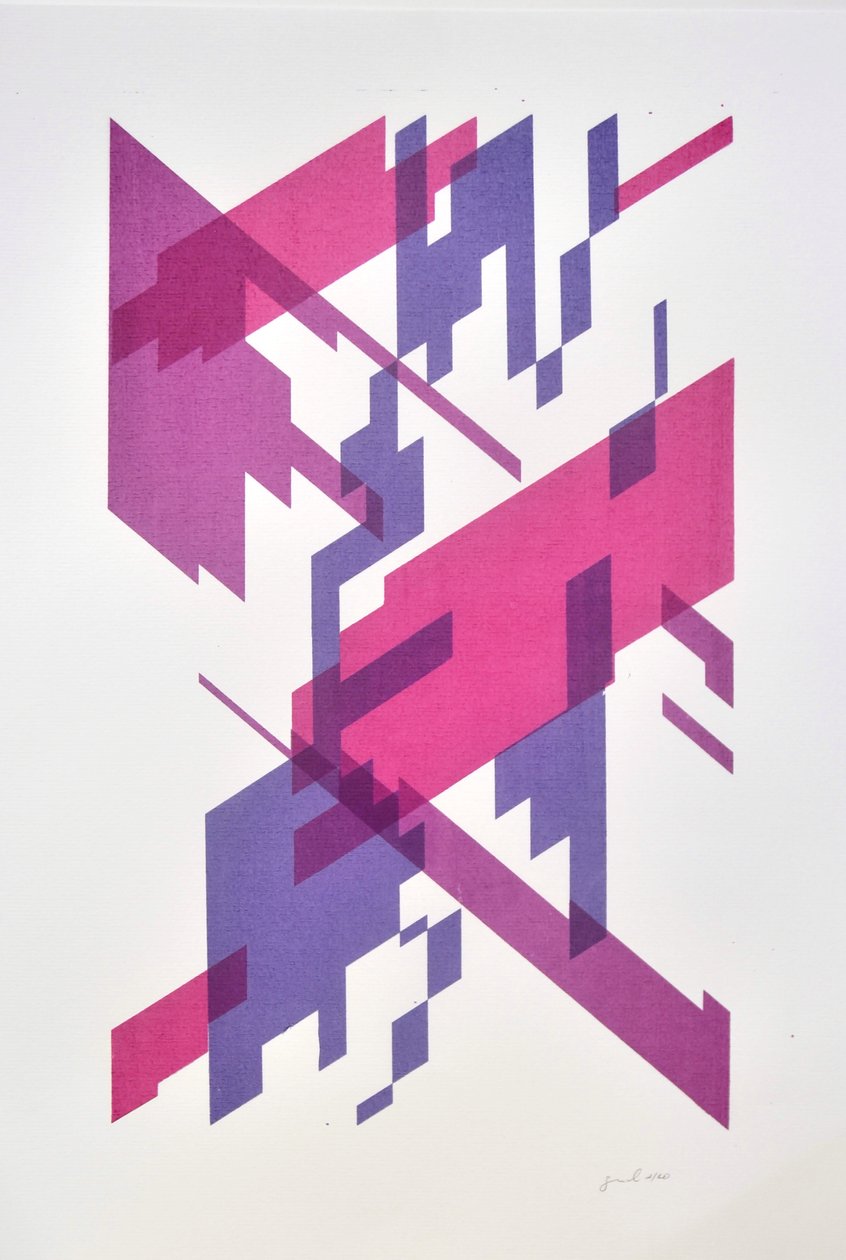 Dekonstruktio N°13, 2014 (tussi paperille) tekijältä Guilherme Pontes
