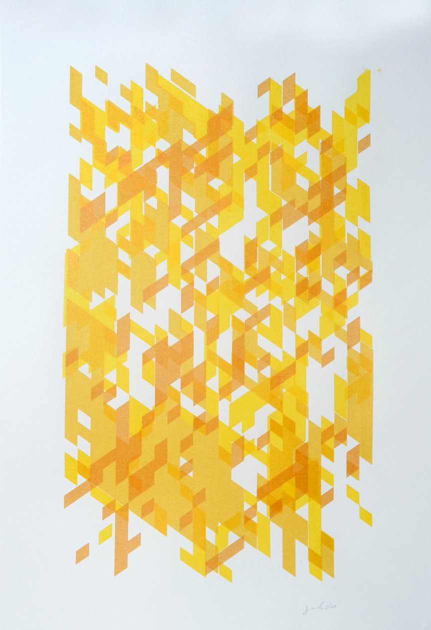 Dekonstruktio N°14, 2014 (tussi paperille) tekijältä Guilherme Pontes