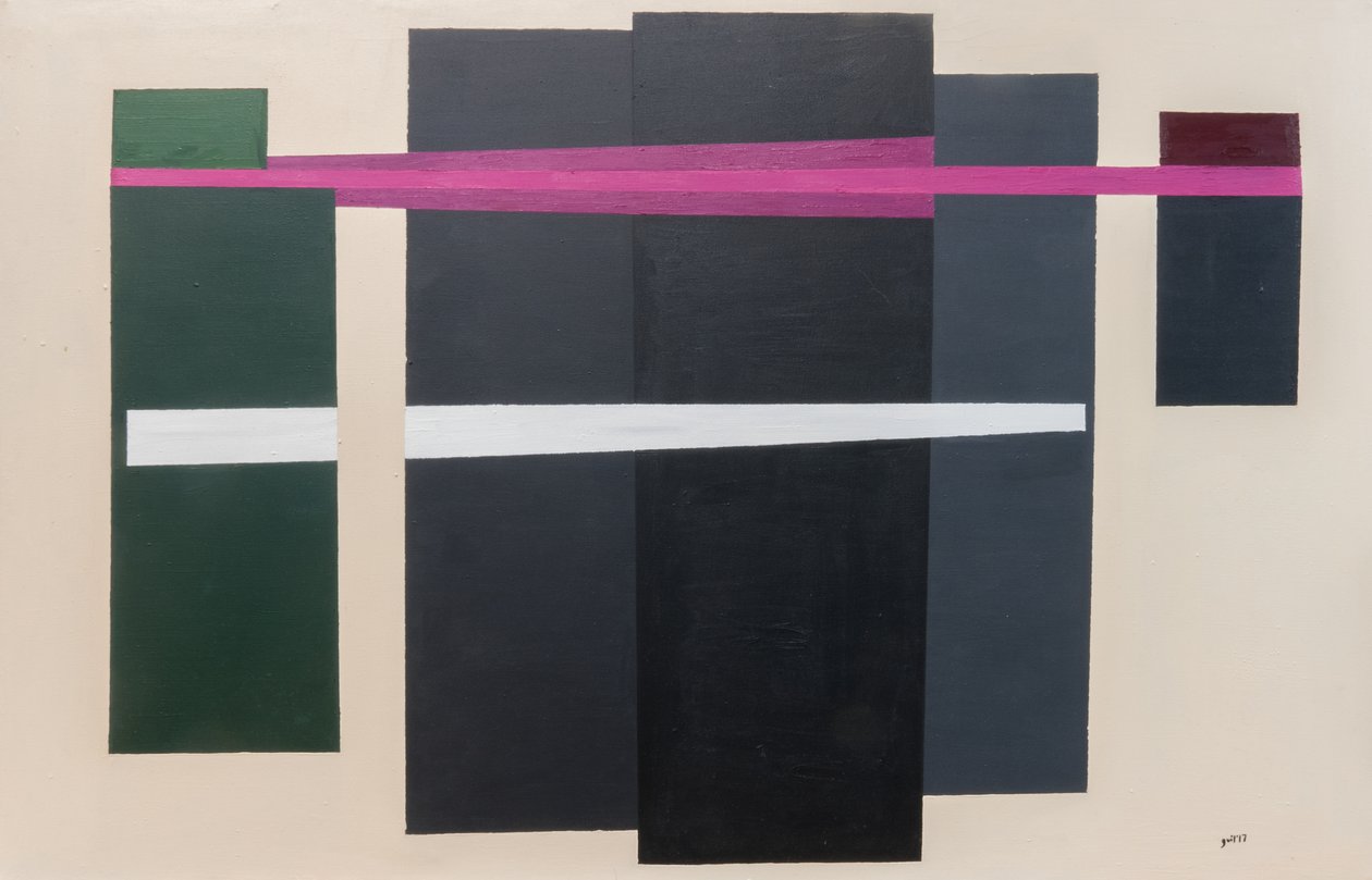 Suprematistinen Maximilianin teloitus, 2017 (öljy kankaalle) tekijältä Guilherme Pontes