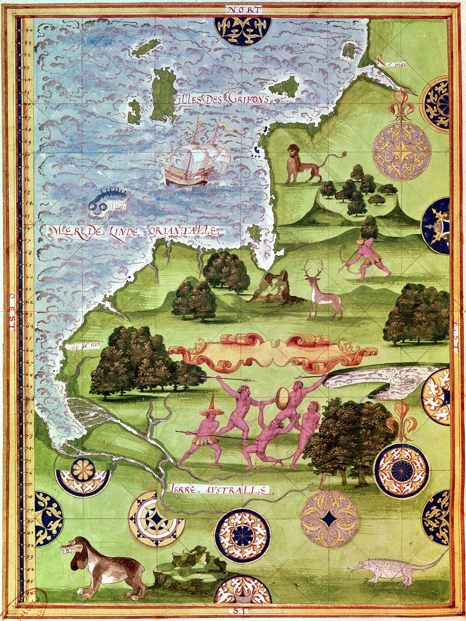 Fol.34v Mapa ng Australia, mula sa 