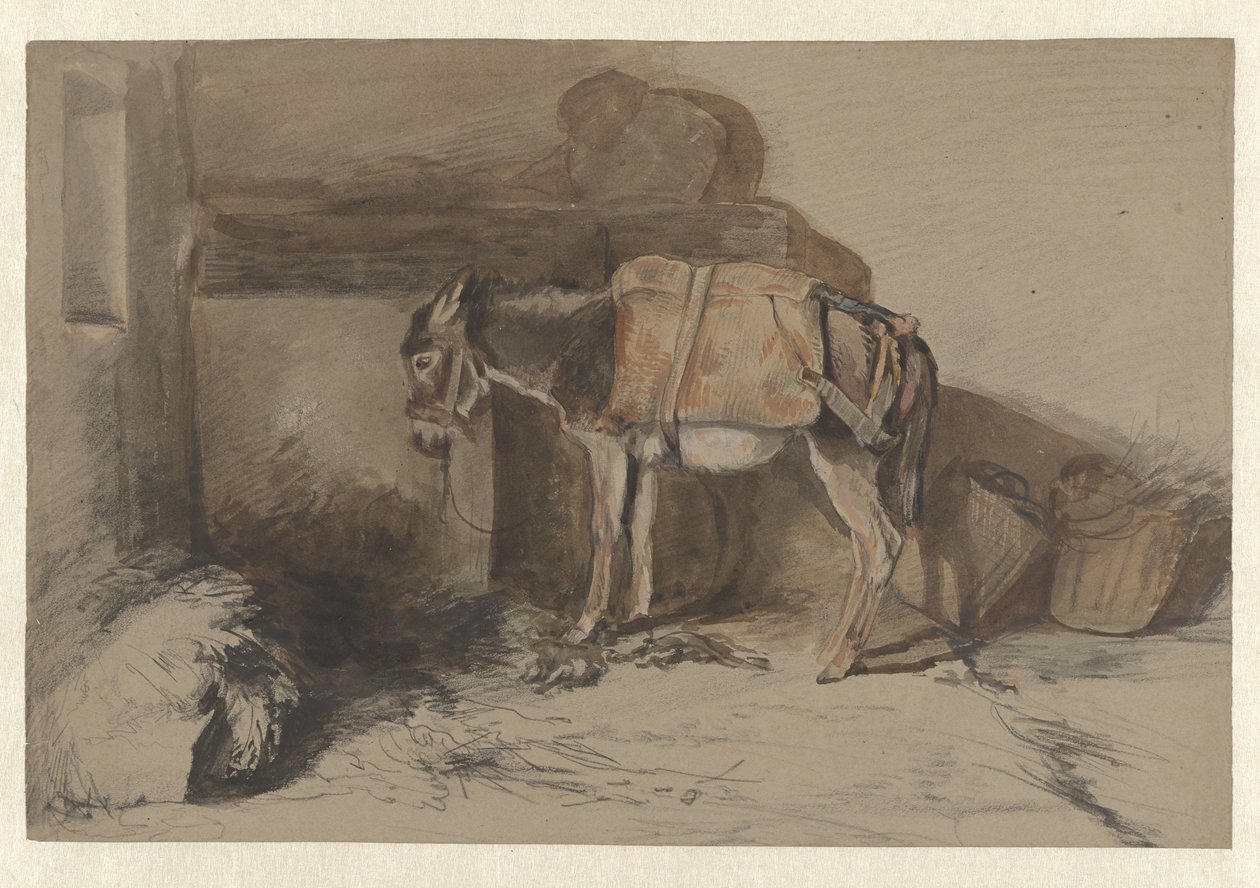 Aasi tallissa tekijältä Guillaume Anne van der Brugghen