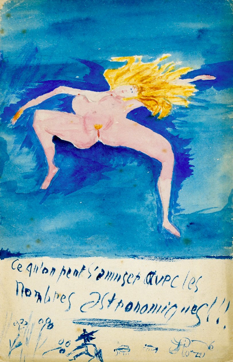 Kuinka hauskaa meillä on tähtitieteellisten numeroiden kanssa!!, c 1914 tekijältä Guillaume Apollinaire