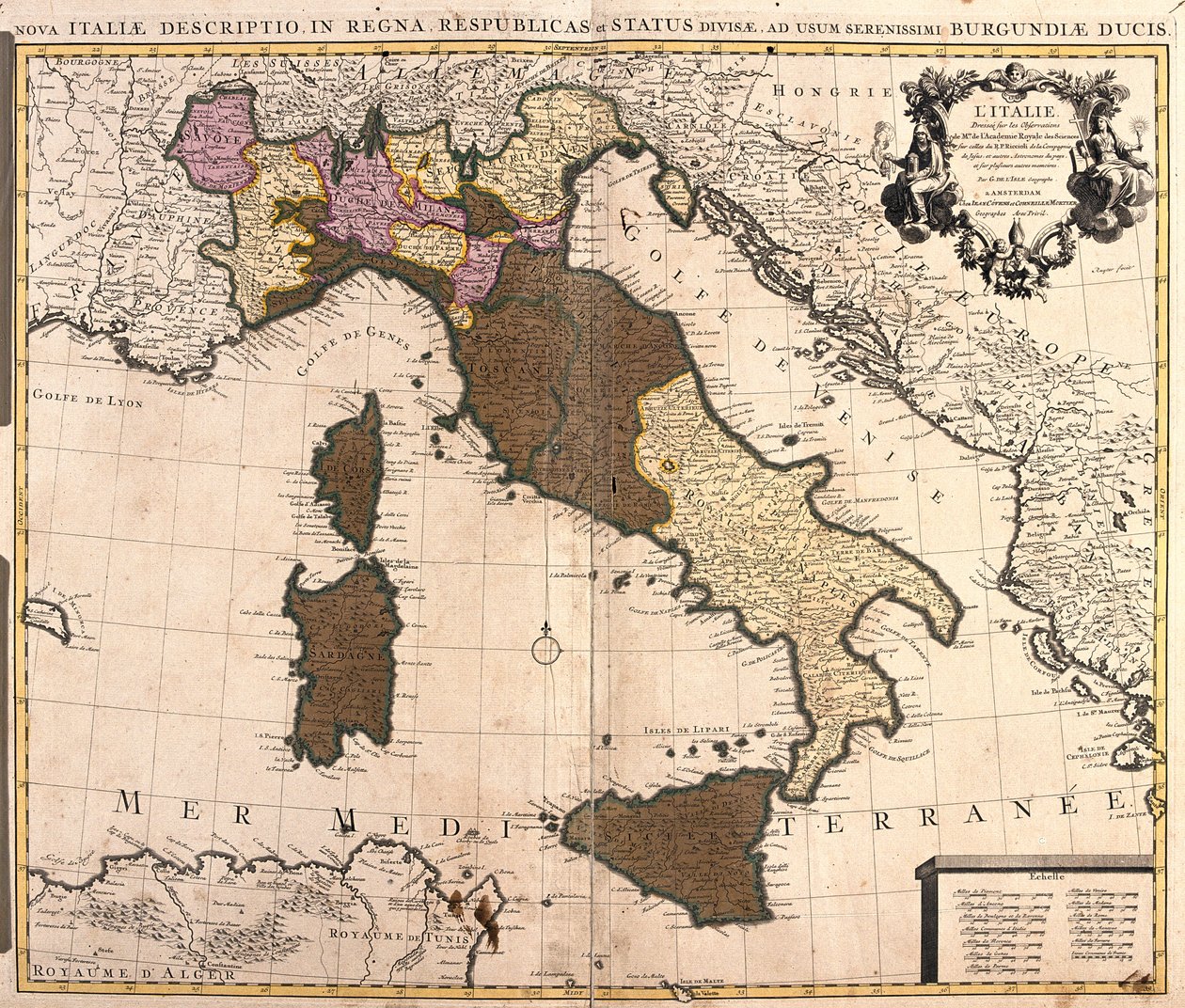 Italia, Ranska (alue: Rhône-Alpes), Kroatia (Istrian maakunta). tekijältä Guillaume Delisle