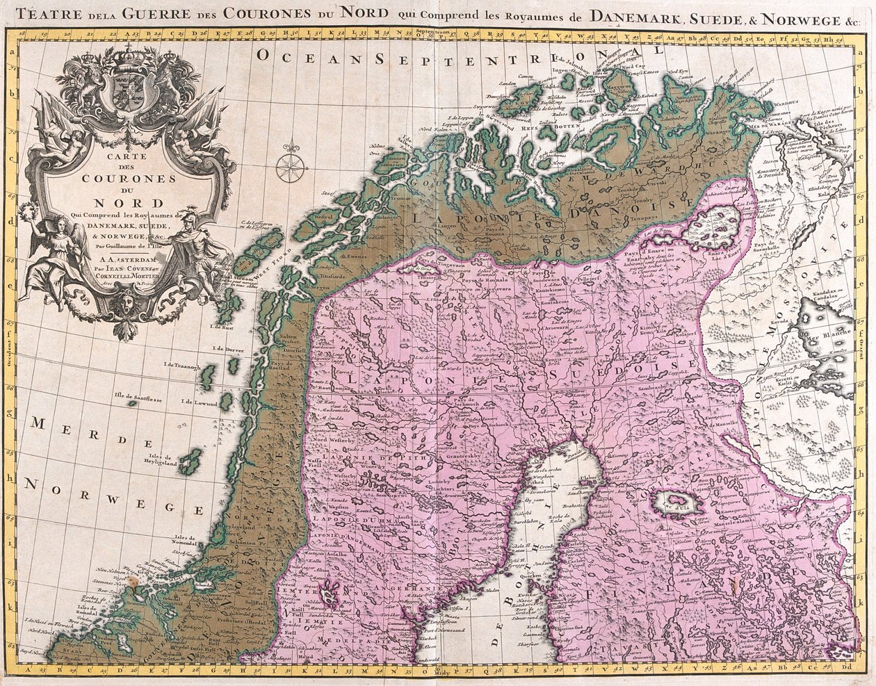 Pohjois-Norja, Ruotsi, Suomi tekijältä Guillaume Delisle