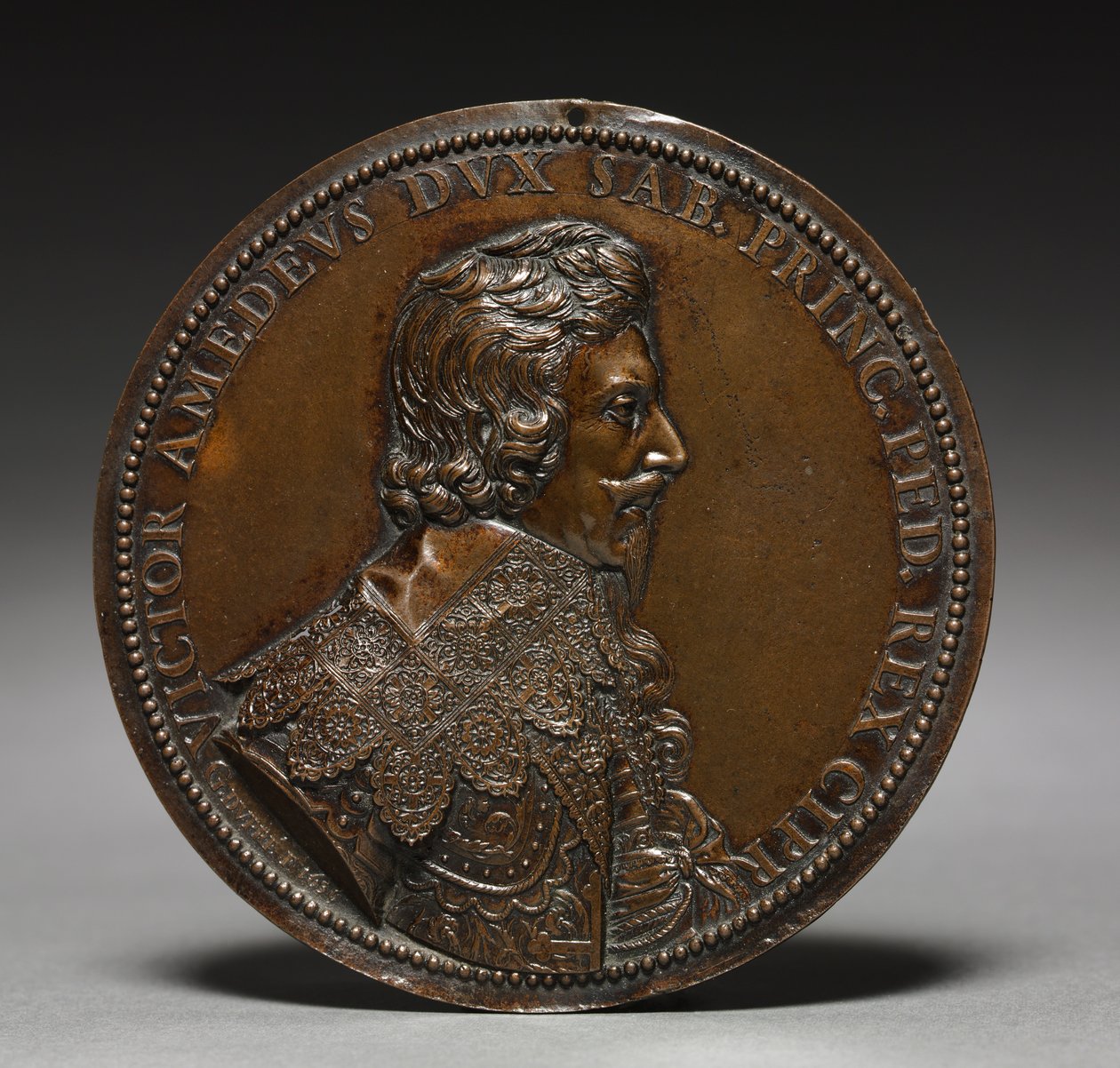 Savoijlaisen Viktor Amedeuksen muotokuva, 1636. tekijältä Guillaume Dupre