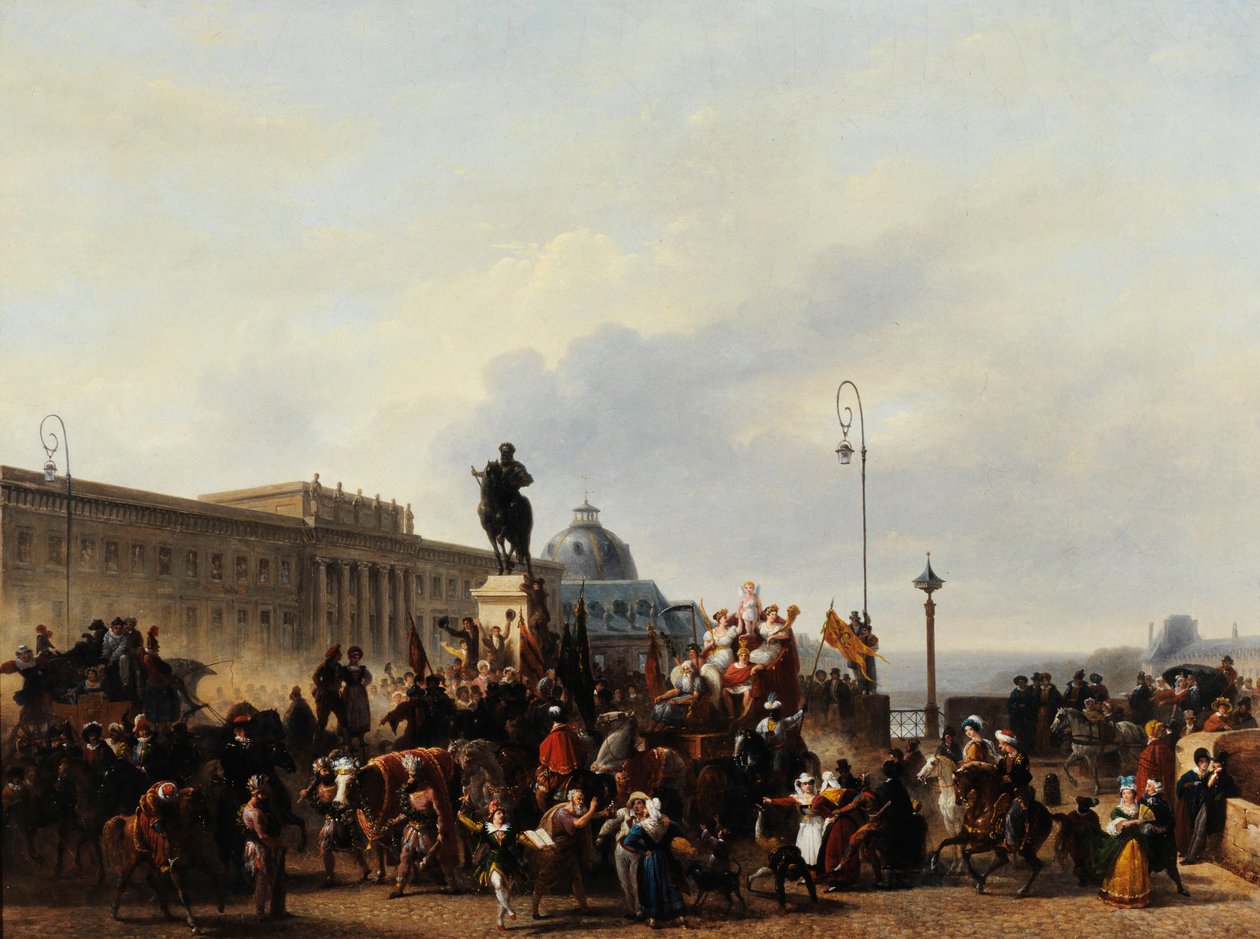 Naamiaiset Pont Neufilla tekijältä Guillaume Frederic Ronmy