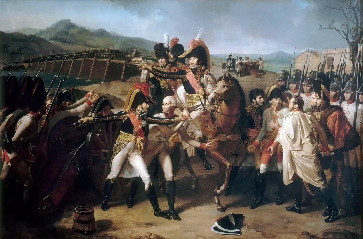 Yllätys Tonavan sillalla 13. marraskuuta 1805 tekijältä Guillaume Guillon Lethière