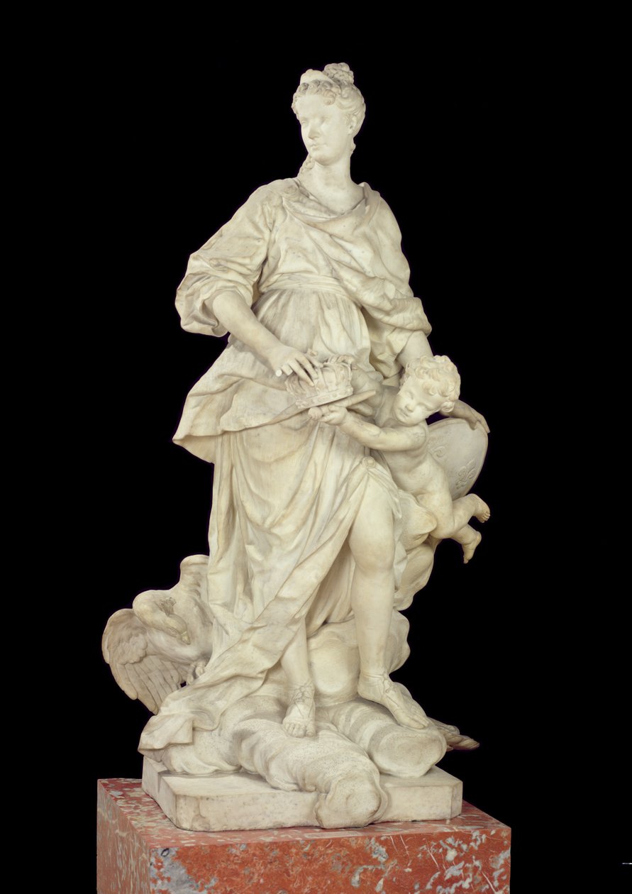 Marie Leszczynska (1703-68) Junona, 1731 (marmori) tekijältä Guillaume I Coustou