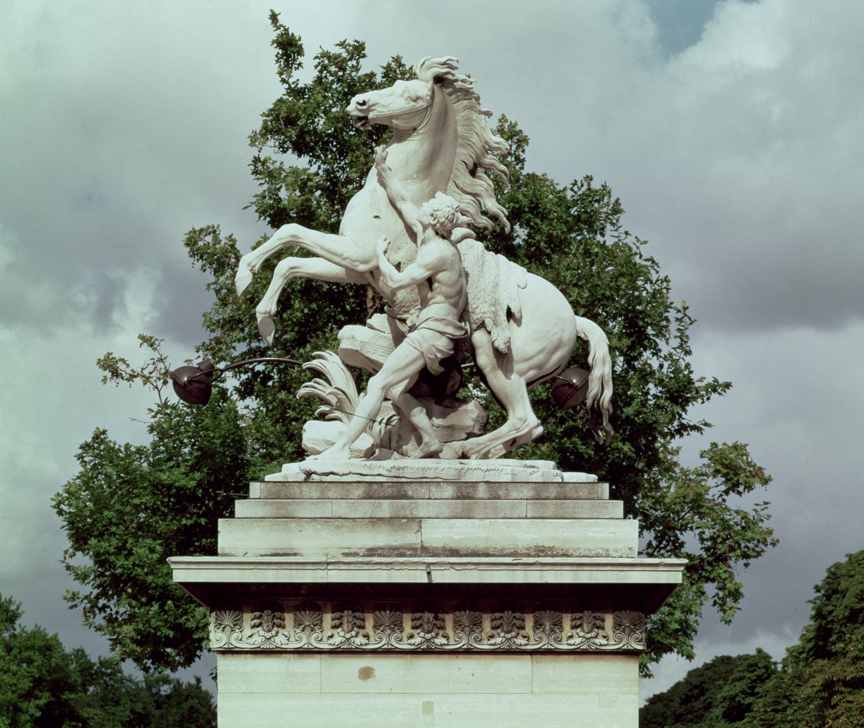 Toinen kahdesta "Marly Horsesta", 1739-45 (marmori) tekijältä Guillaume I Coustou