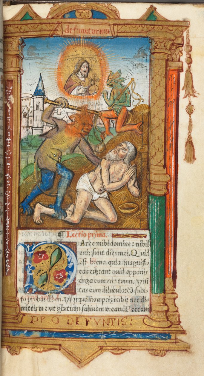 Painettu tuntikirja (Rooman käyttö): fol, 78r, Job. tekijältä Guillaume Le Rouge