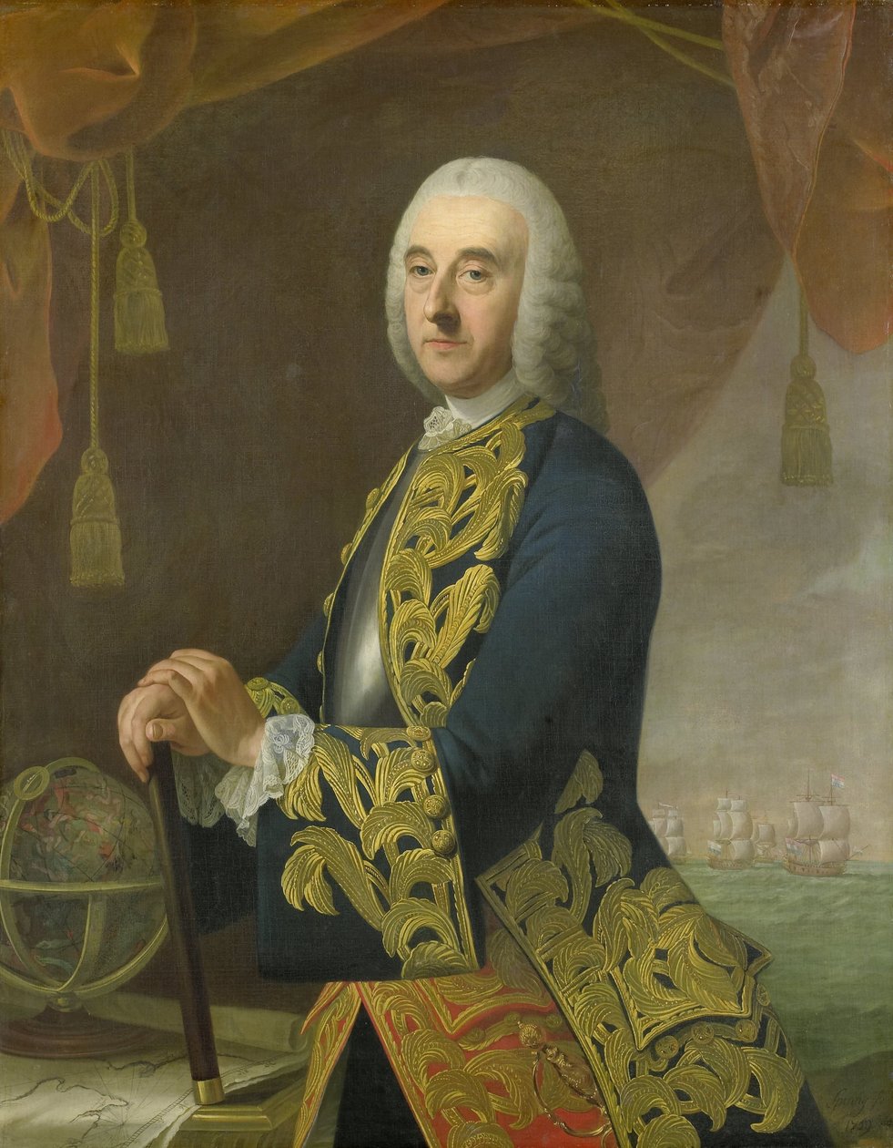 Vara-amiraali Hendrik Lijnslagerin, Harmen Lijnslagerin ja Judith Allijnin pojan muotokuva tekijältä Guillaume de Spinny