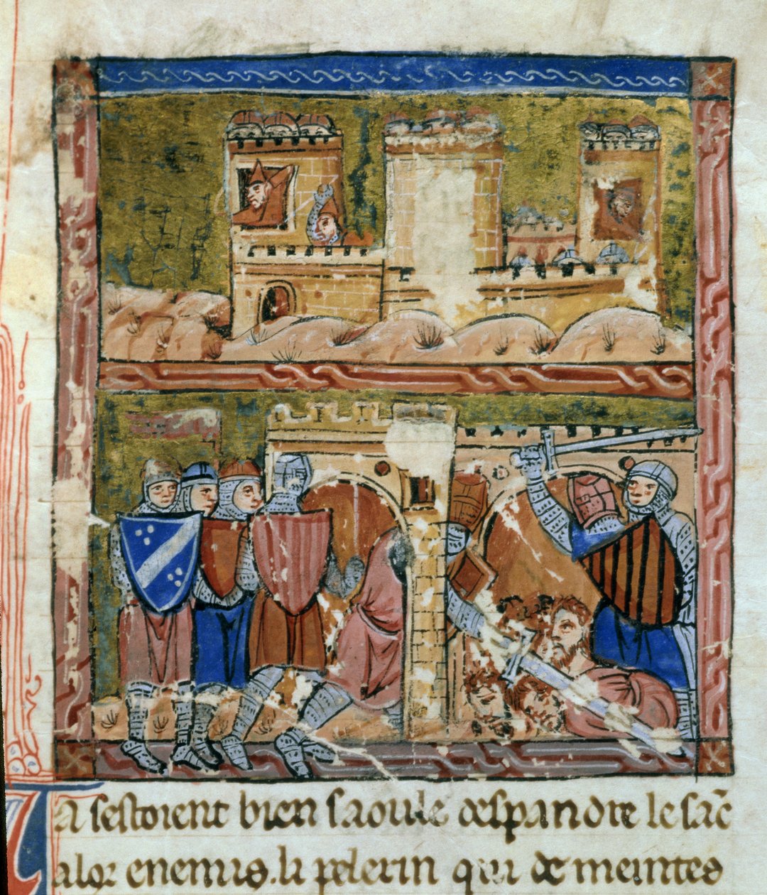 Pienoismalli merentakaisten maiden historiasta - Guillaume of Tyre -meri tekijältä Guillaume de Tyr