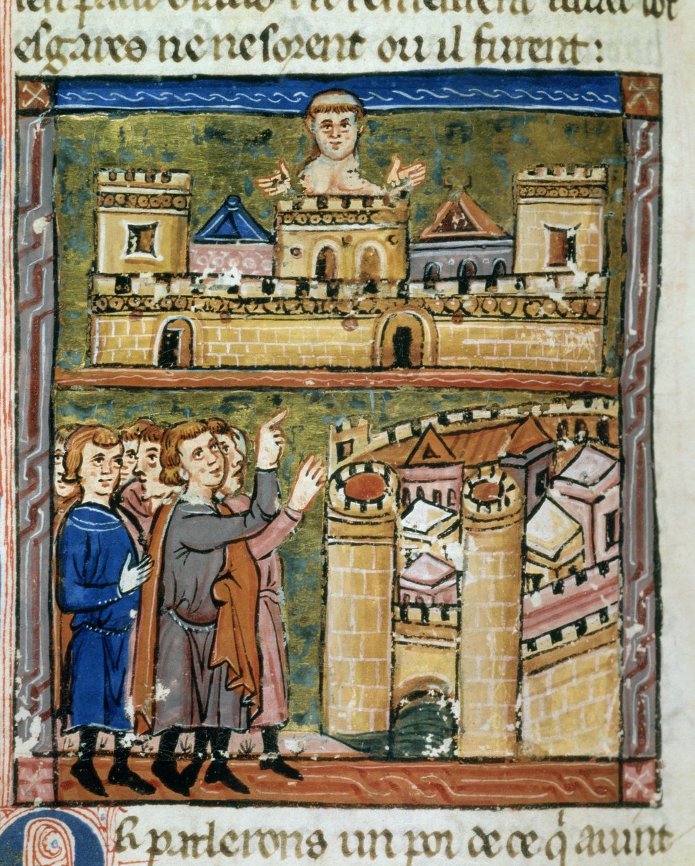 Pienoismalli merentakaisten maiden historia - meri, William of Tyre tekijältä Guillaume de Tyr