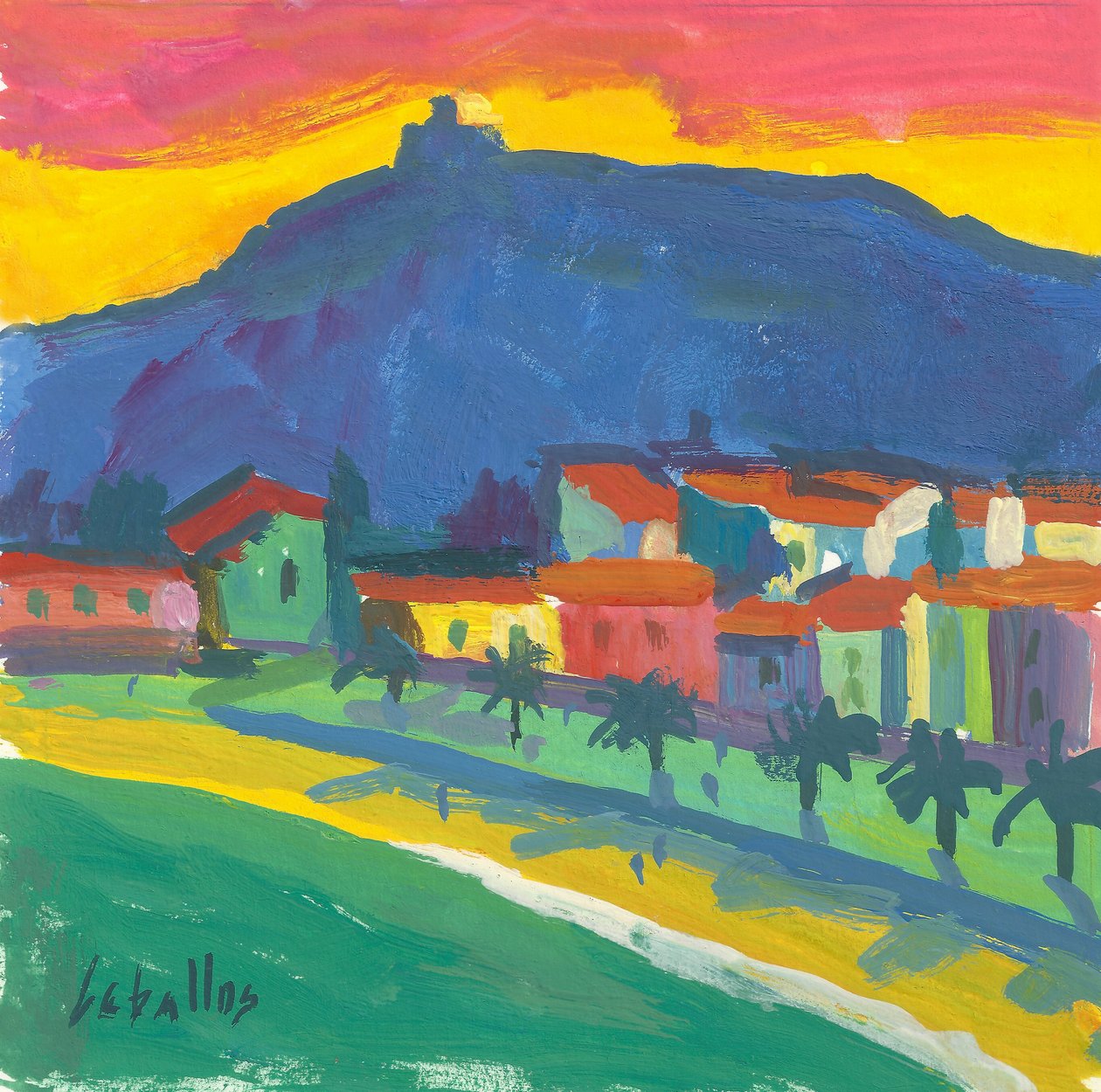 Collioure, 2012 (guassi paperille) tekijältä Guillermo Martí Ceballos