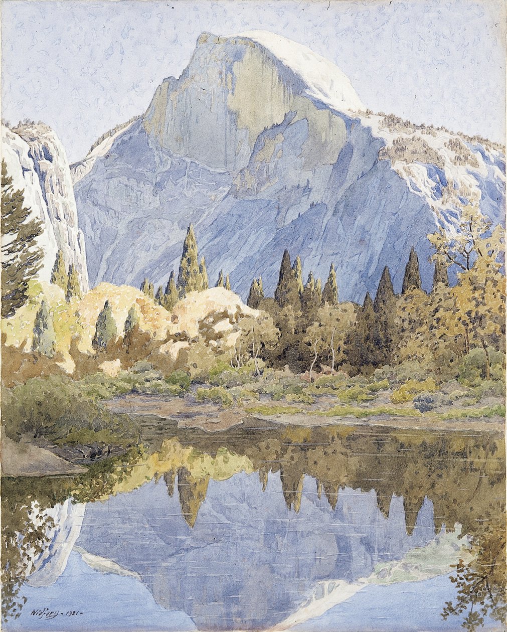 Half Dome ja Mirror Lake tekijältä Gunnar Widforss