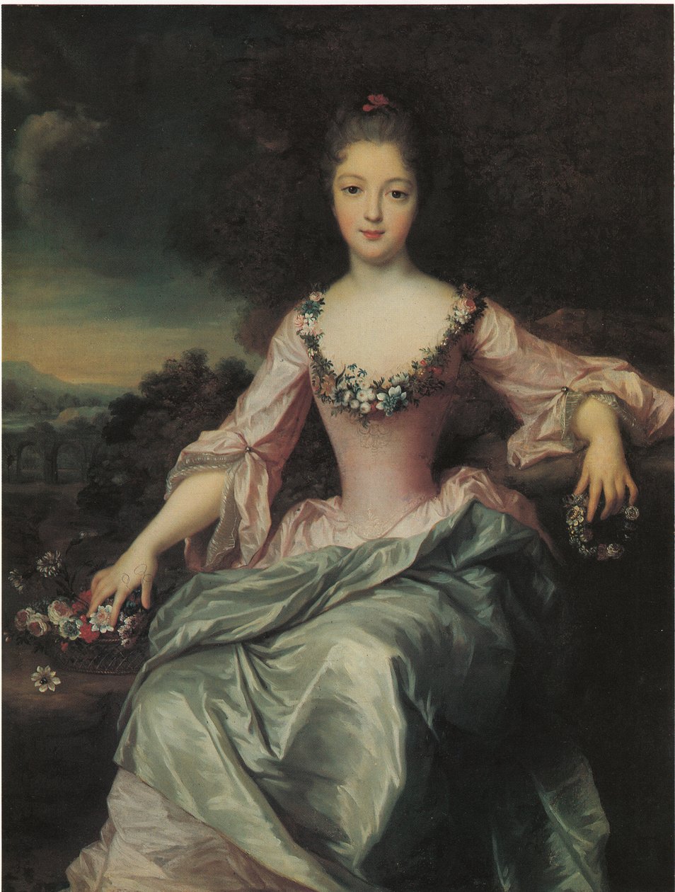 Marie Anne de Bourbonin muotokuva tekijältä Gustaf Lundberg