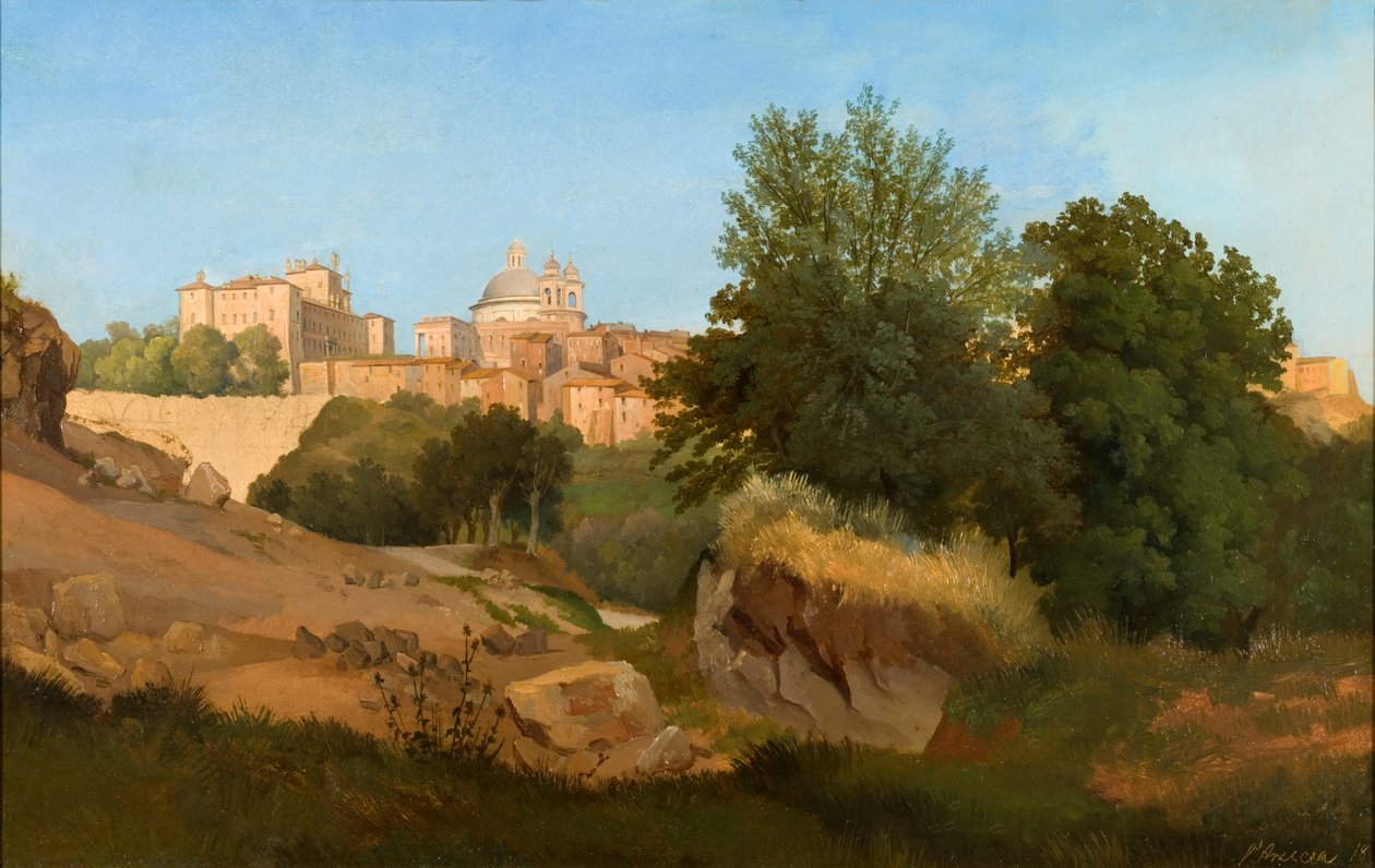 Ansicht von Ariccia tekijältä Gustaf Wilhelm Palm