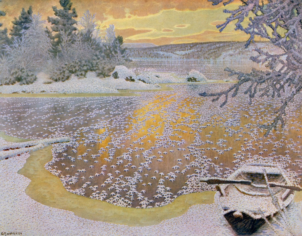 Frost on Ice tekijältä Gustaf Edolf Fjaestad