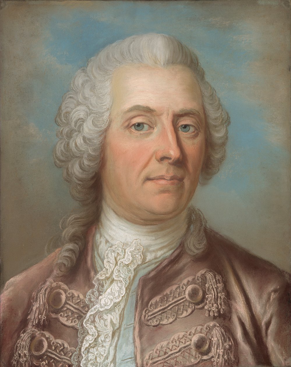 Paroni Johan Vilhelm Sprengtportenin muotokuva 1720-1795. tekijältä Gustaf Lundberg
