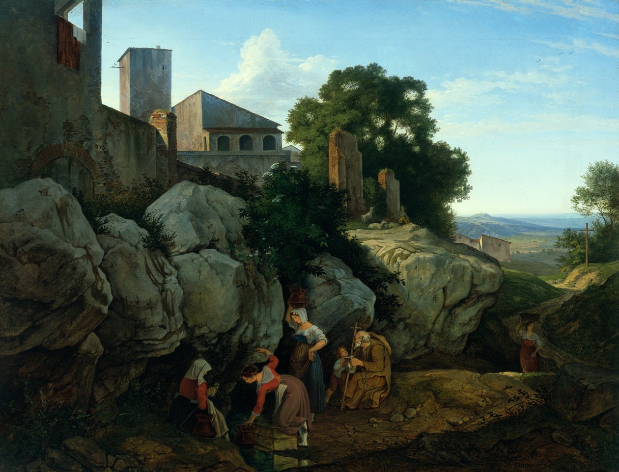 Ariccia (aamu) tekijältä Gustav Karl Ludwig Richter