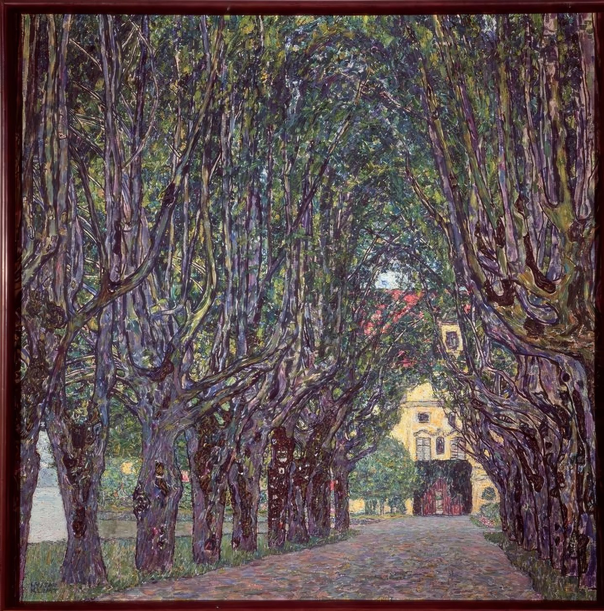 Allee im Herrenhaus Kammer, Ober– österreich tekijältä Gustav Klimt
