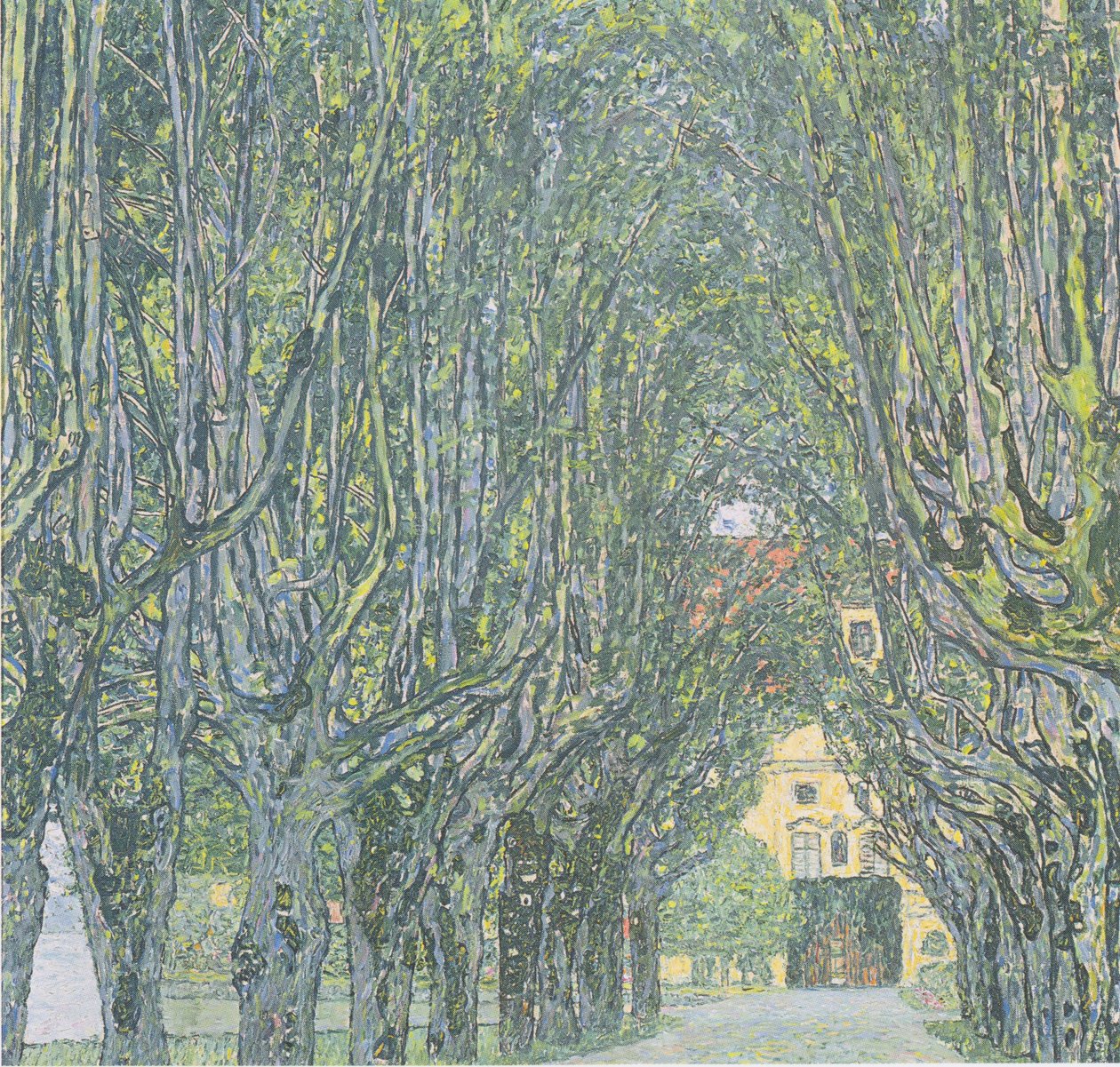 Avenue Schloss Kammerin edessä tekijältä Gustav Klimt