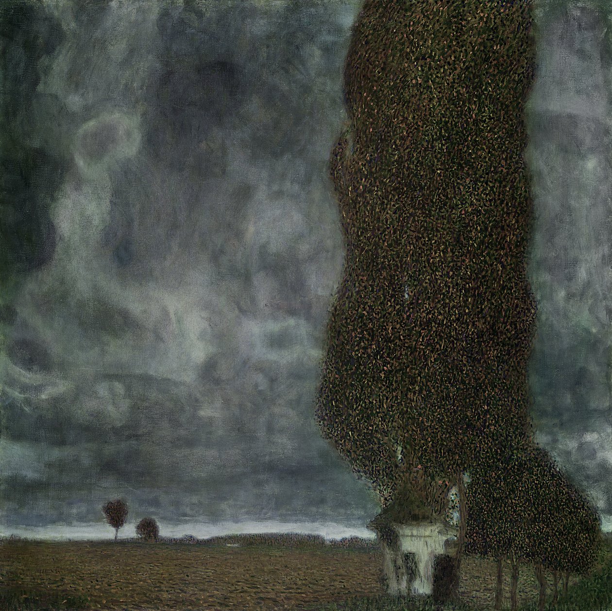 Lähestyvä ukkosmyrsky (The Large Poplar II), 1903 tekijältä Gustav Klimt
