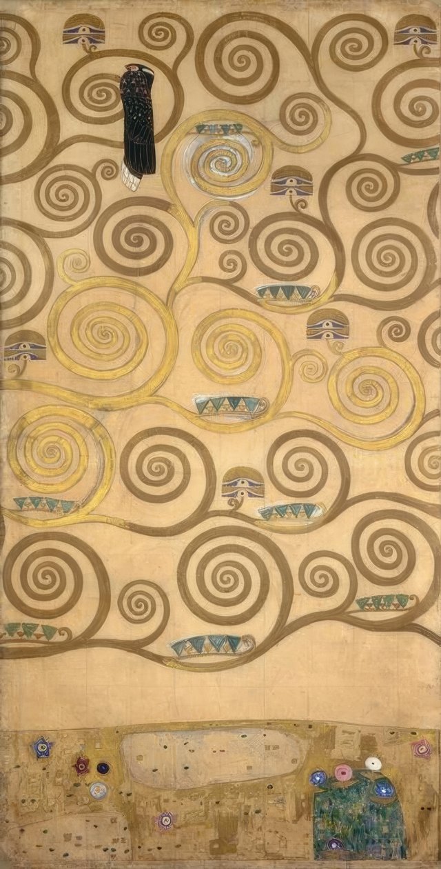 Der Lebensbaum (rechter innerer Teil) tekijältä Gustav Klimt