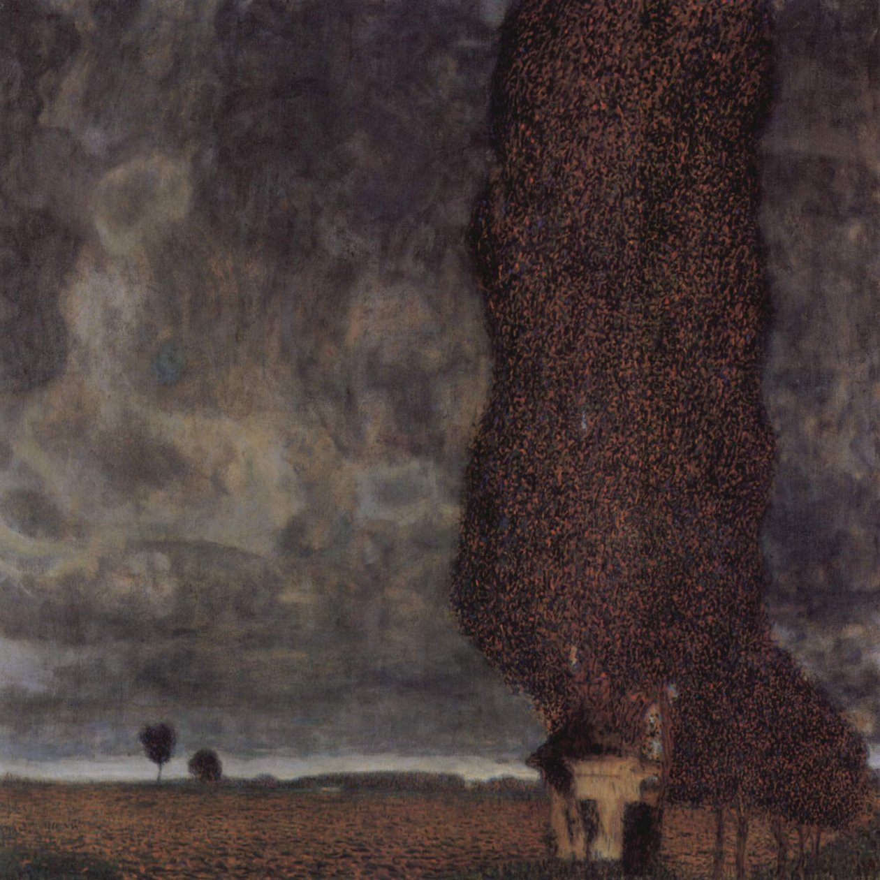 Die Große Pappel tai Aufziehendes Gewitter tekijältä Gustav Klimt