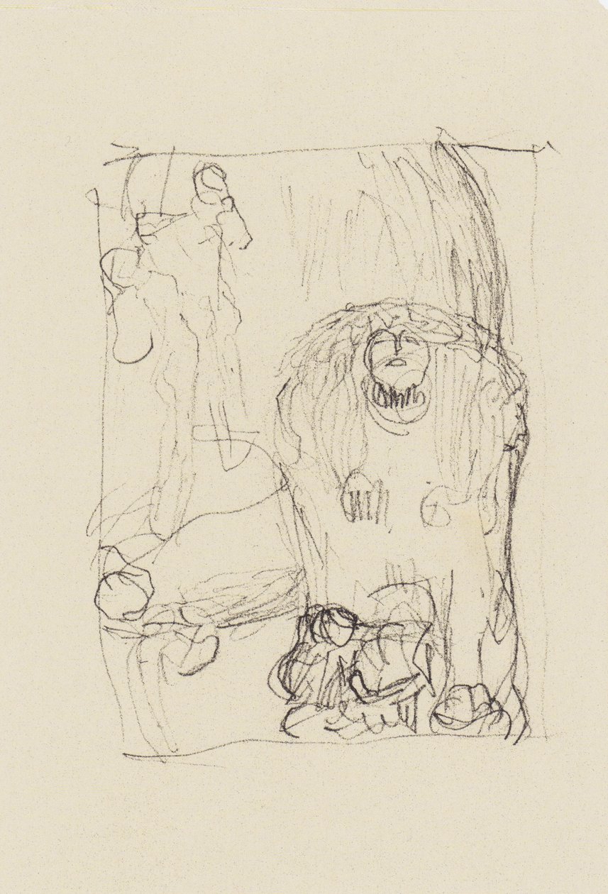 Squinx, rakastavaiset lapsen kanssa, kuva alareunassa tekijältä Gustav Klimt