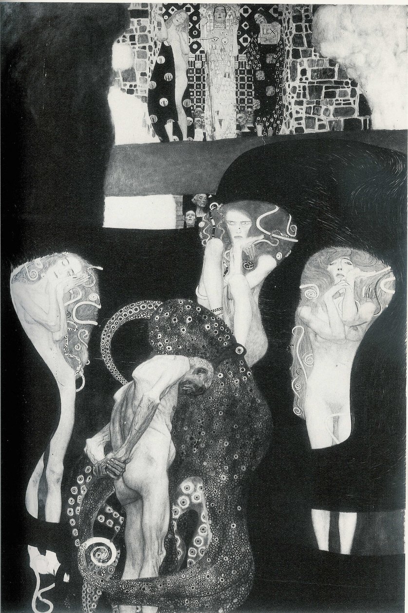 Fakultätsbild Jurisprudenz tekijältä Gustav Klimt