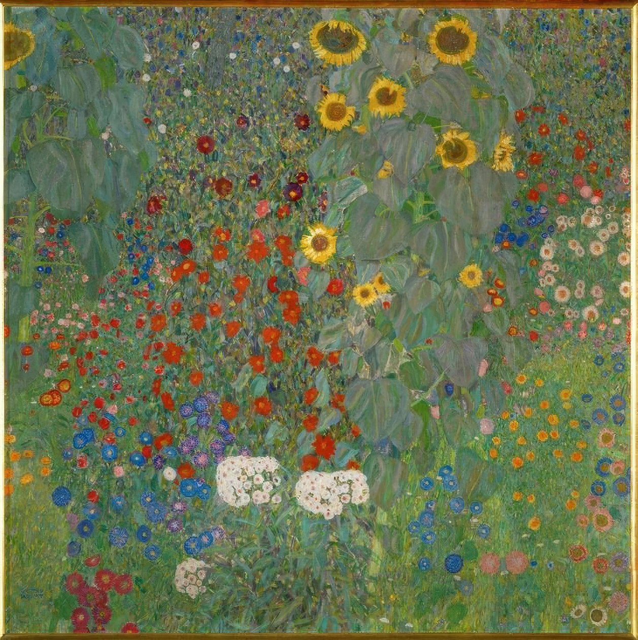 Garten mit Sonnenblumen tekijältä Gustav Klimt