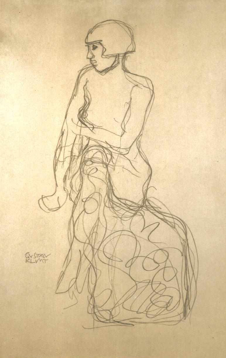 Puoli lyöntiä vasemmalle tekijältä Gustav Klimt