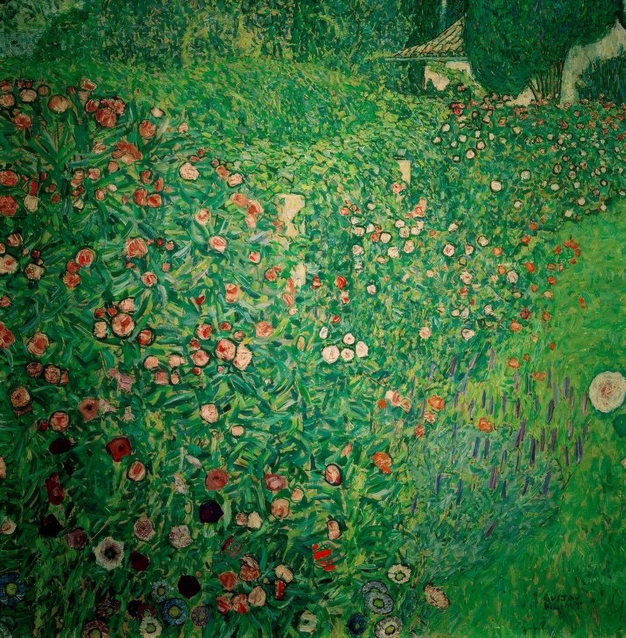 Italienische Gartenlandschaft tekijältä Gustav Klimt