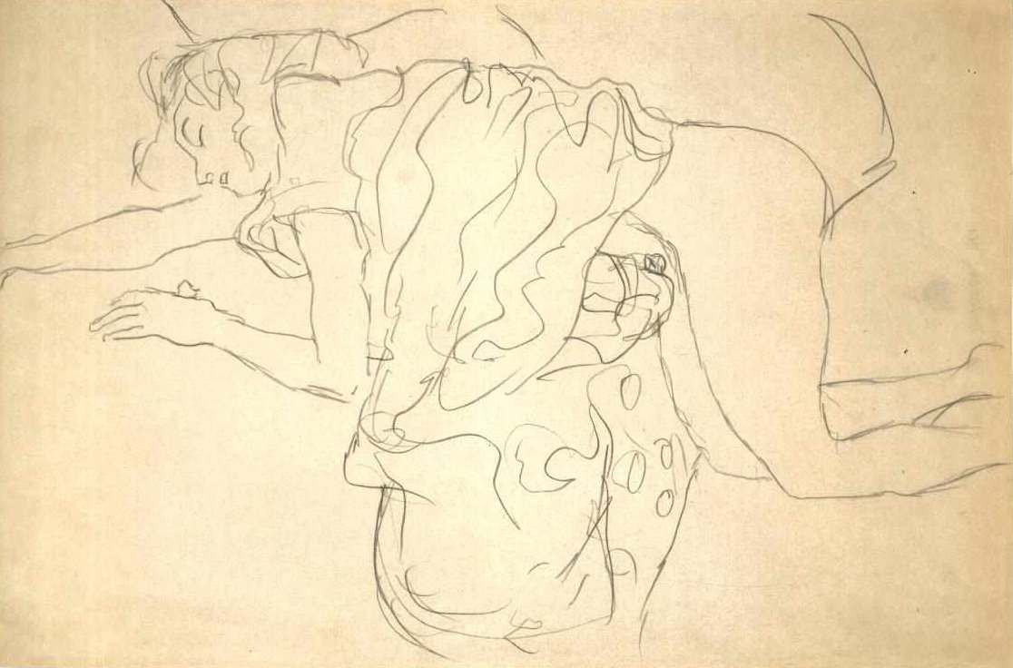 Knieender Halbtakt nach -linkit tekijältä Gustav Klimt