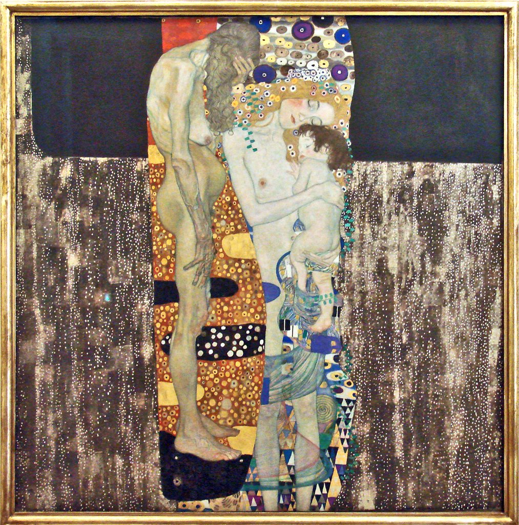 Les trois âges (Le tre età) tekijältä Gustav Klimt