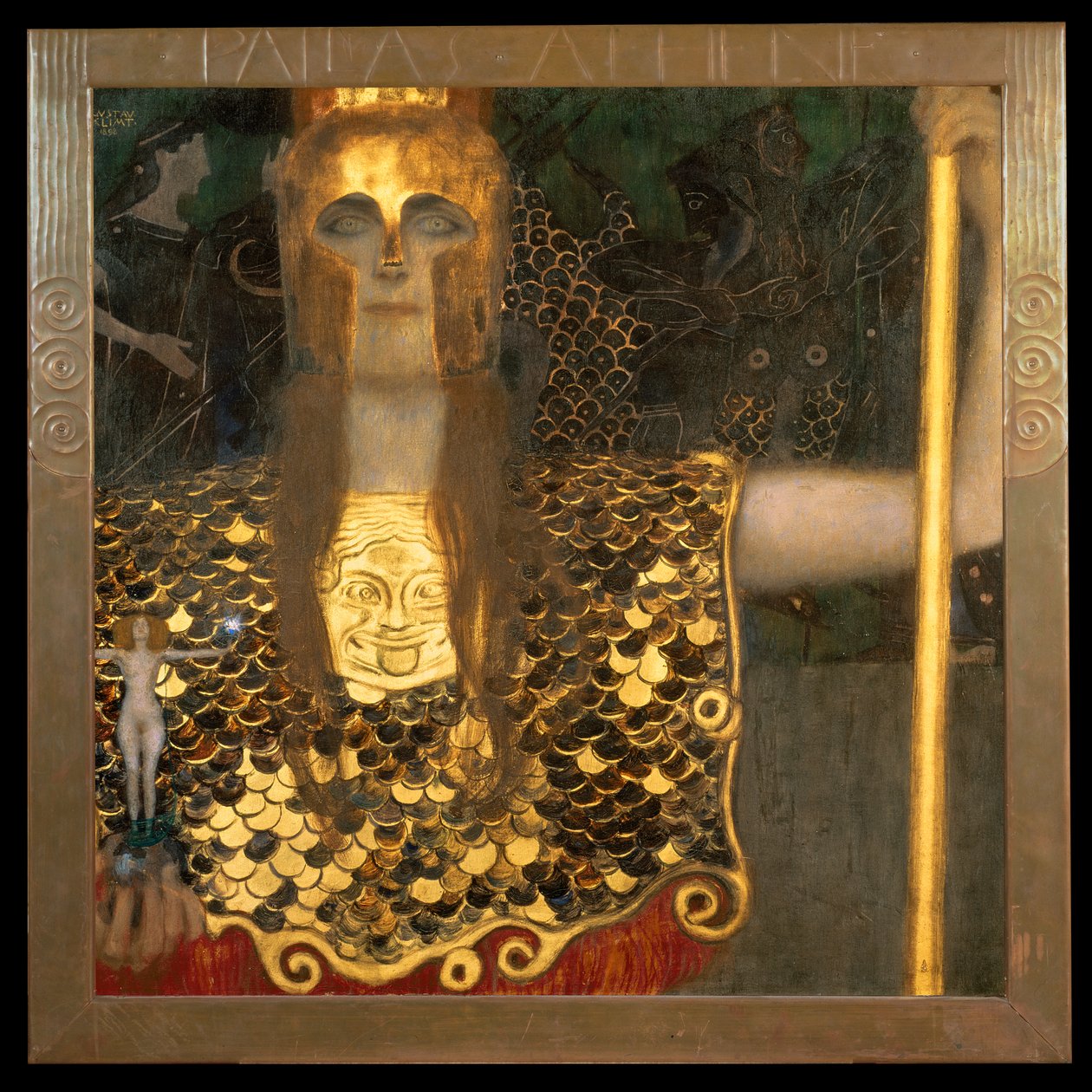 Minerva tai Pallas Athena, 1898 tekijältä Gustav Klimt