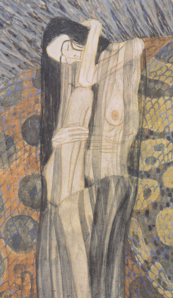 Gnawing Sorrow2.jpeg tekijältä Gustav Klimt