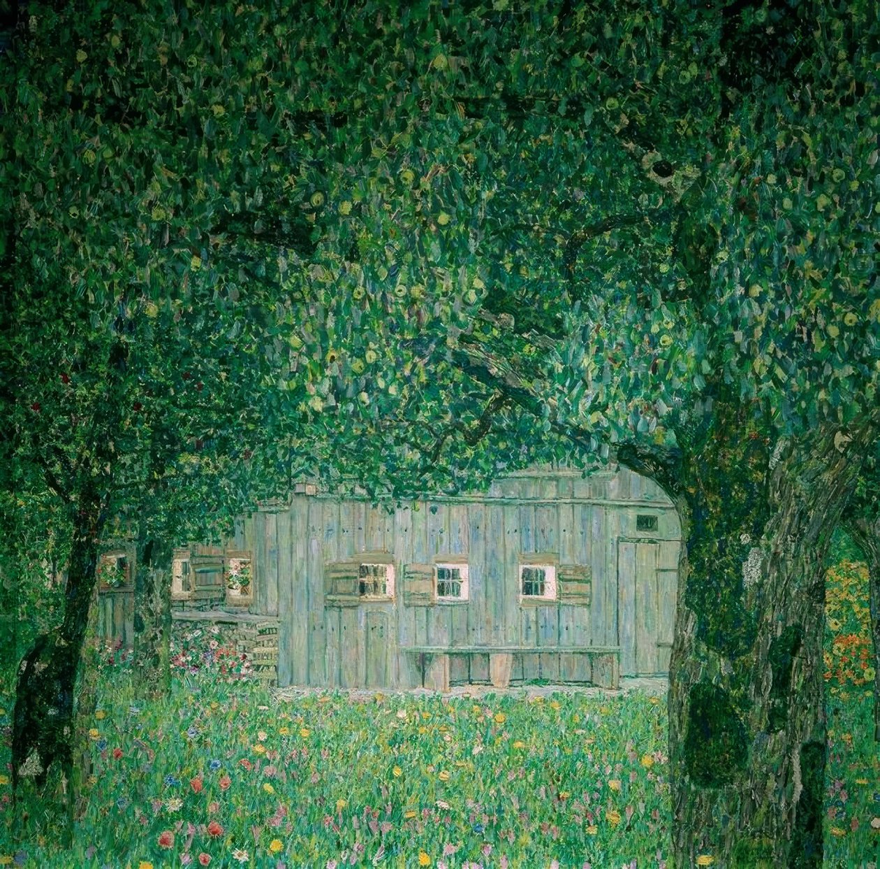 Oberösterreichisches Bauernhaus tekijältä Gustav Klimt