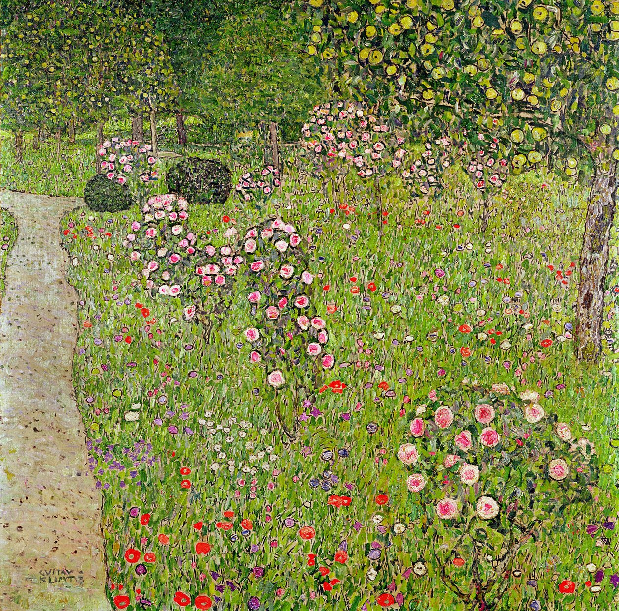 Ruusutarha tekijältä Gustav Klimt