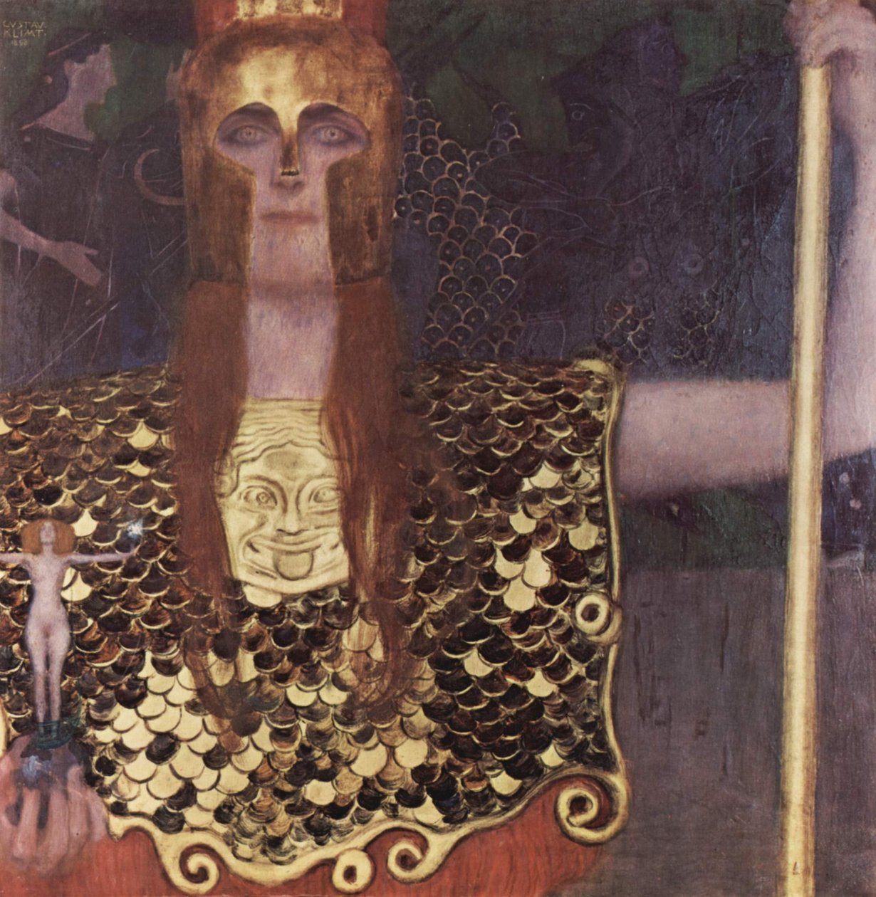 Pallas Athena tekijältä Gustav Klimt