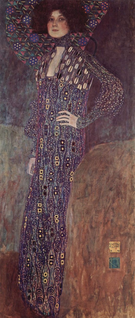 Emilie Louise Flögen muotokuva tekijältä Gustav Klimt