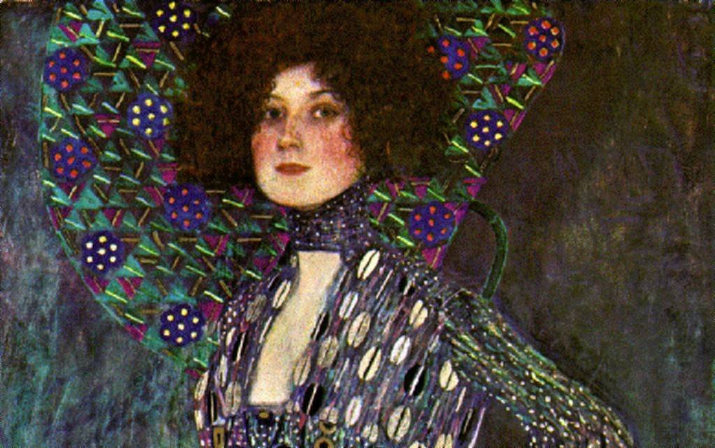 Emilie Louise Flögen muotokuva tekijältä Gustav Klimt