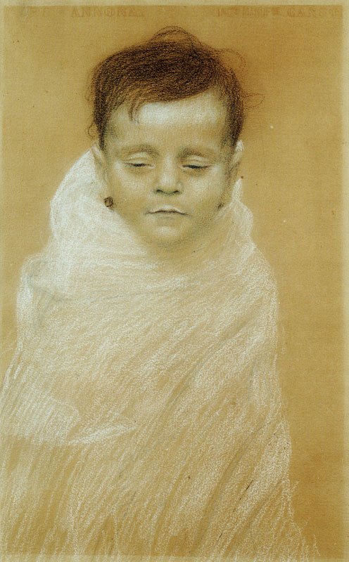 Muotokuva taiteilijoista kuolleesta pojasta tekijältä Gustav Klimt