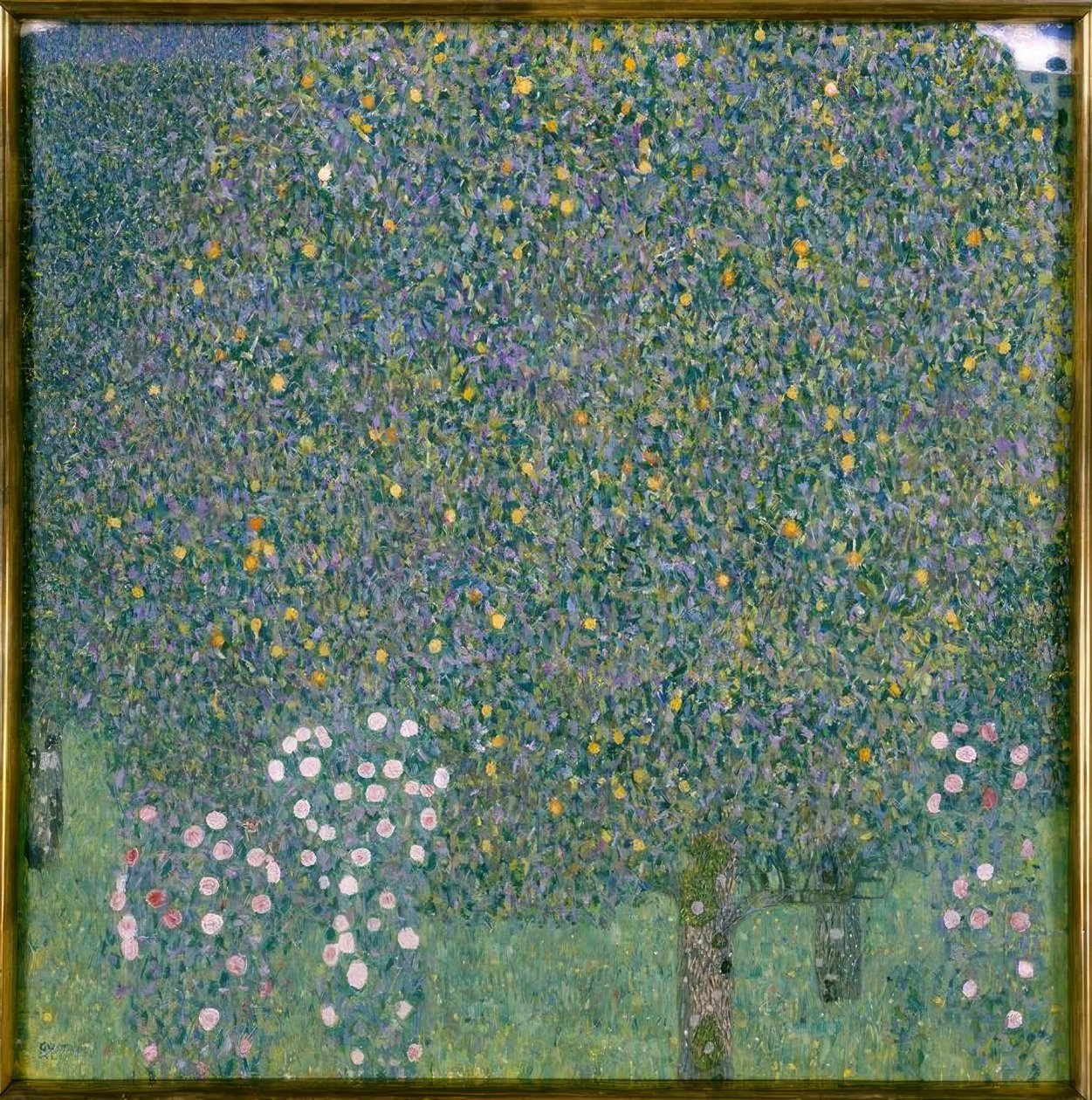 Rosensträuche unter Bäumen tekijältä Gustav Klimt