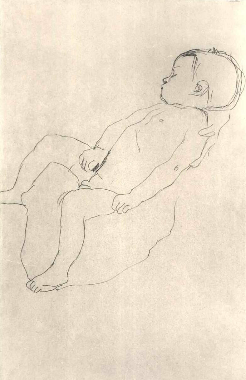 Schlafender solmii linkkejä tekijältä Gustav Klimt