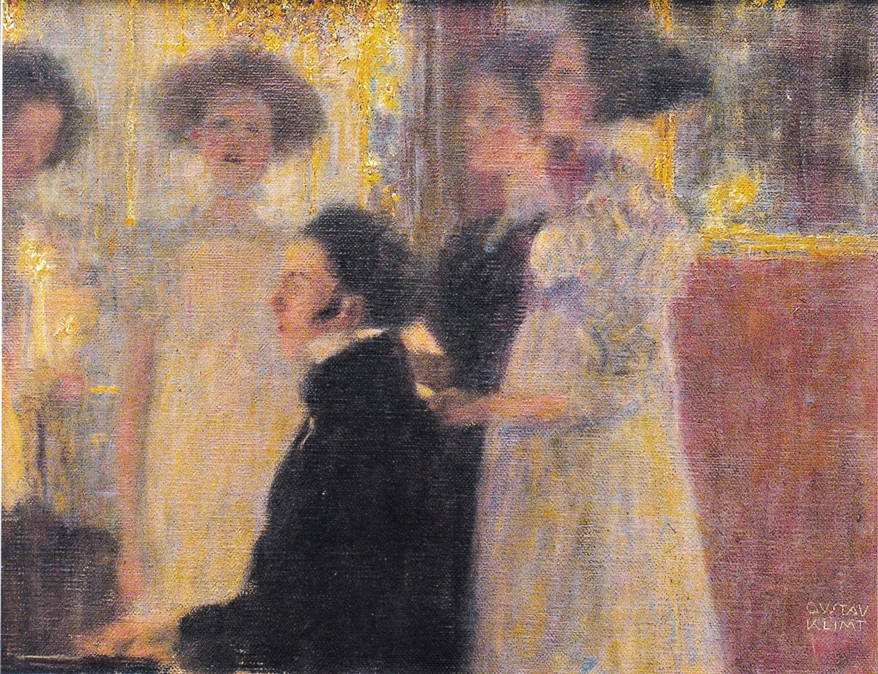 Schubert pianon ääressä tekijältä Gustav Klimt